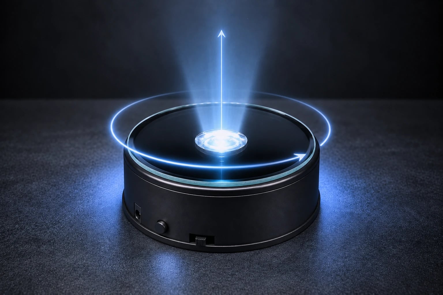 Rotating LED Base with the light on